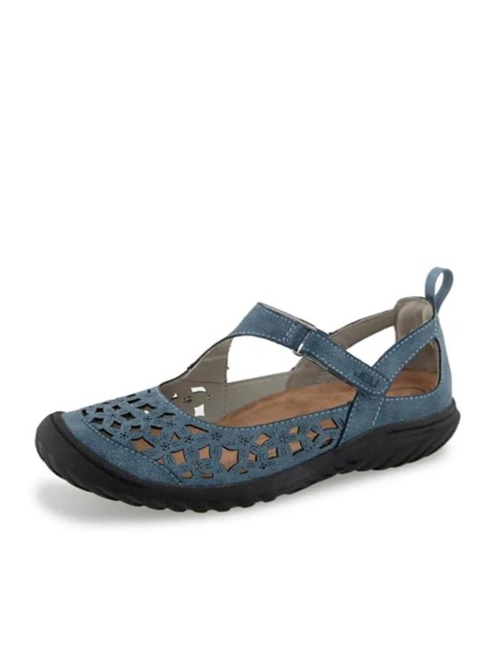 Women's Mary Jane Flat with Memory Foam Insole and All Terra Traction